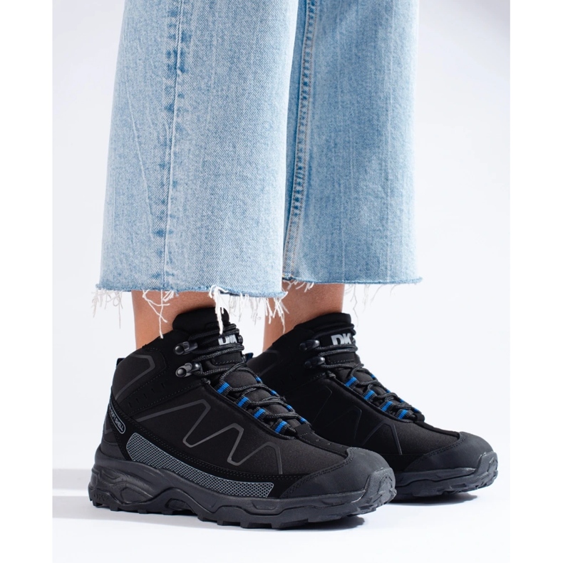 Tênis esportivo de trekking feminino com cano alto DK preto