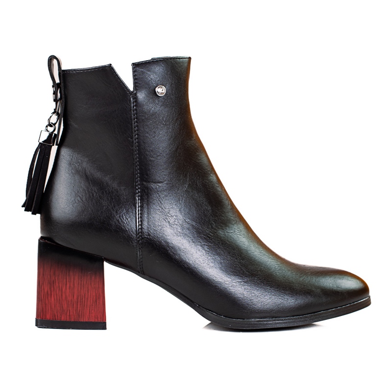 W. Potocki Botas femininas da moda no poste preto Potocki W. Potocki Botas femininas da moda no poste preto Potocki