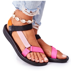 MSMG Sandálias Esportivas Femininas Multicoloridas rosa