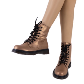 Botas Narfolk Rosa marrom multicolorido dourado
