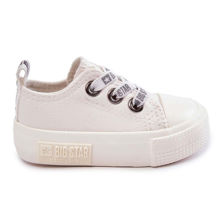 Tênis infantil de couro Big Star KK374058 Branco