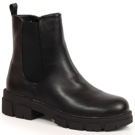 S.Barski Botas pretas para mulher Botas Jodhpur na plataforma por S. Barski preto S.Barski Botas pretas para mulher Botas Jodhpur na plataforma por S. Barski preto