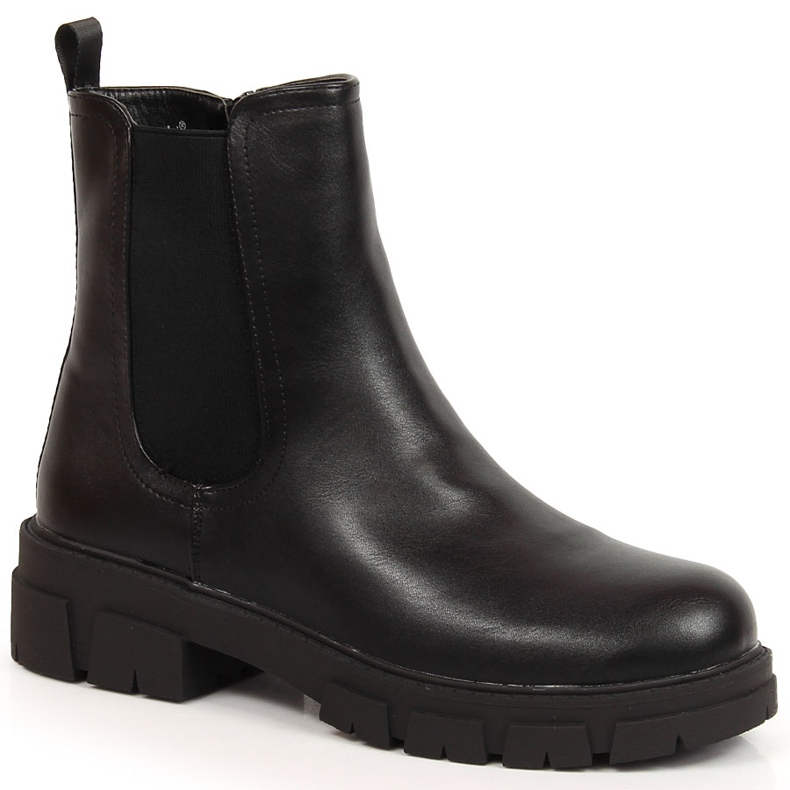 S.Barski Botas pretas para mulher Botas Jodhpur na plataforma por S. Barski preto