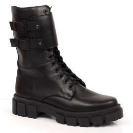 Trabalhadores isolados em couro preto Dolce Pietro