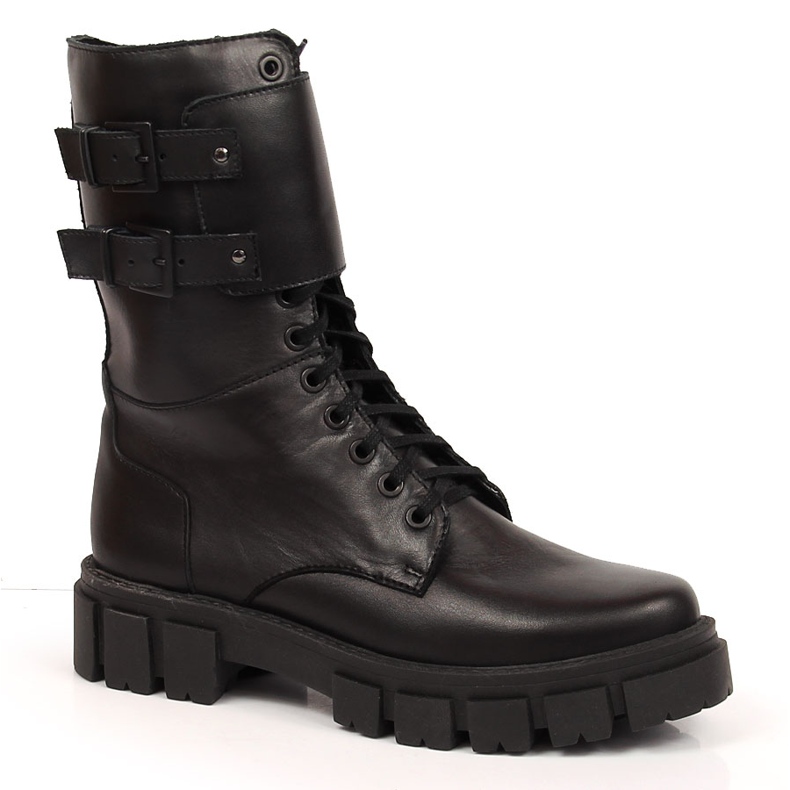 Trabalhadores isolados em couro preto Dolce Pietro