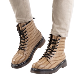 Botas de caminhada de mulher Norte castanhas marrom