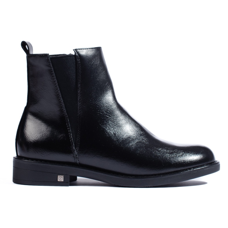 W. Potocki Bota Chelsea feminina preta Potocki preto