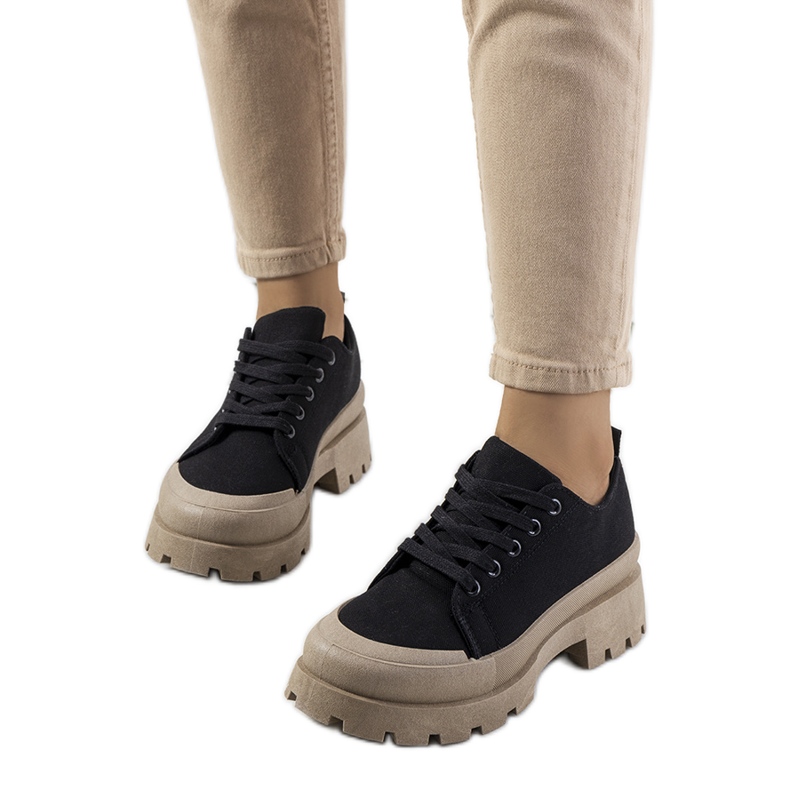 Sapatos femininos negros de Maryland preto