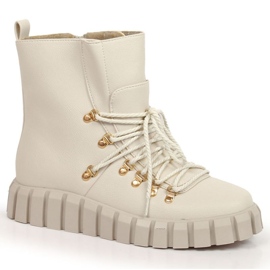 Botas de plataforma isoladas Potocki W WOL108B bege