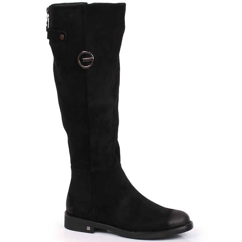 Botas quentes na coxa Potocki W WOL110 preto
