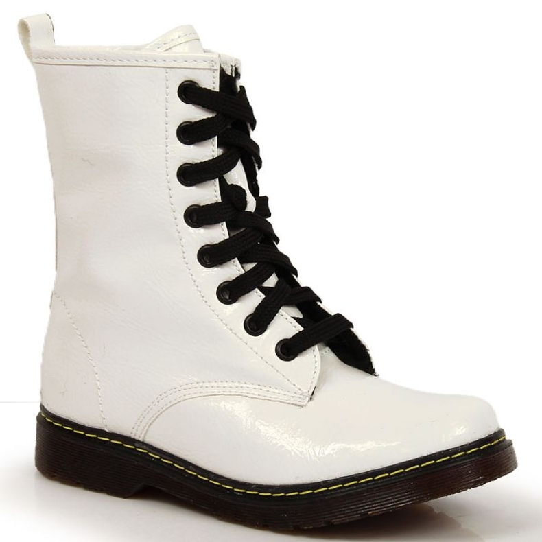 Botas lacadas quentes Kornecki Jr KOR6017A branco
