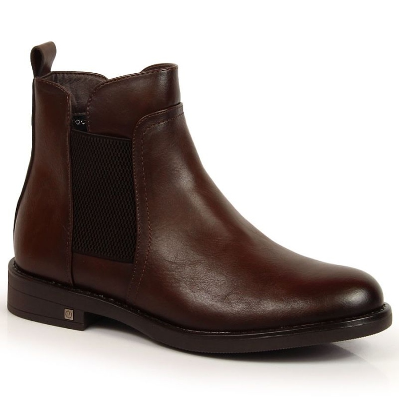 Bota Chelsea quente Potocki WOL95B marrom castanho