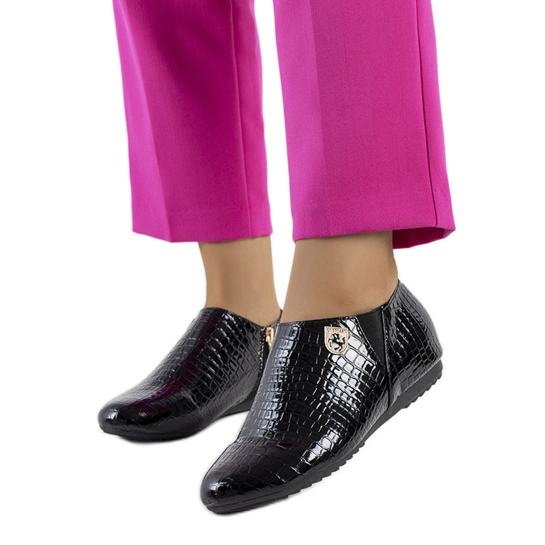 Tênis Nelec lacado preto