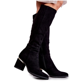 PS1 Botas de camurça clássicas com zíper preto Leyette PS1 Botas de camurça clássicas com zíper preto Leyette