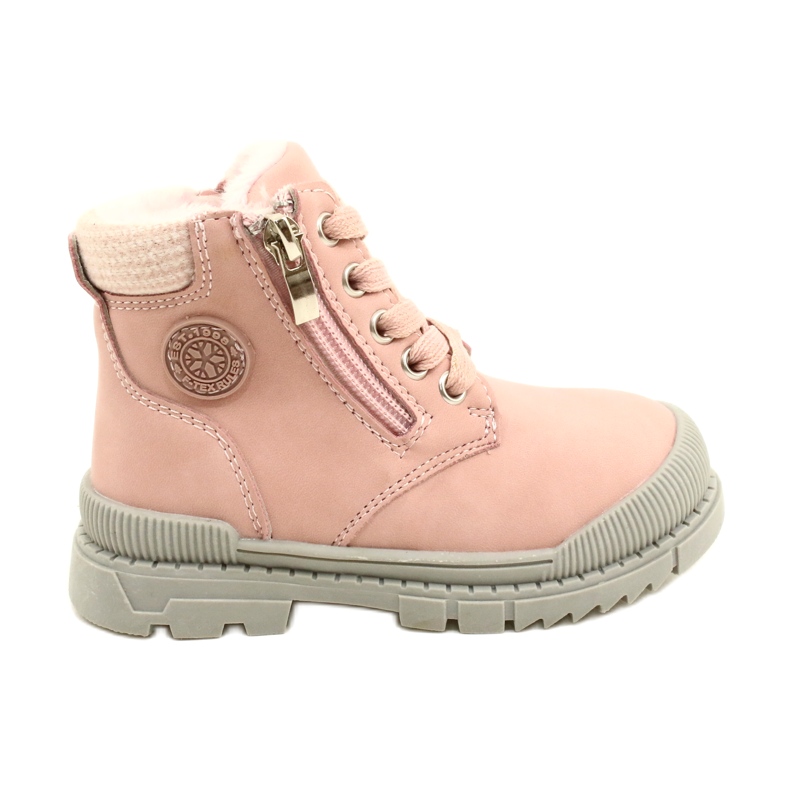 News Botas de menina com pele Notícias 22DZ23-5255 rosa