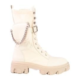 Malas femininas bege com bolsa Shelovet