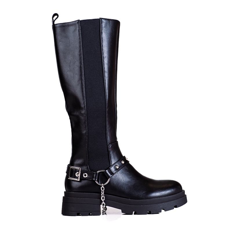 Botas femininas na moda preto
