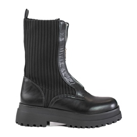 Bolsas femininas Shelovet pretas com zíper preto