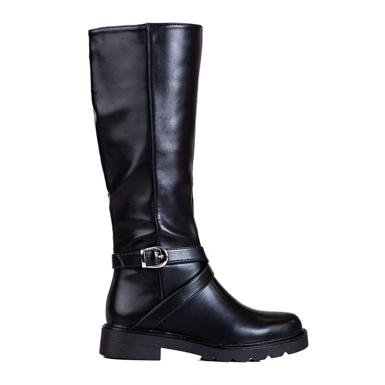 Botas Shelovet de mulher confortáveis preto