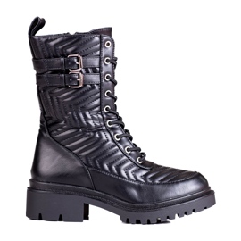 Trabalhadoras femininas com acolchoado Shelovet estiloso preto