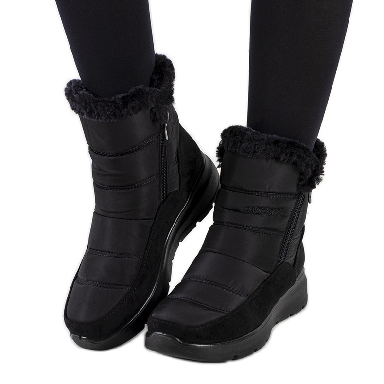 Botas de neve acolchoadas Azmarin pretas preto