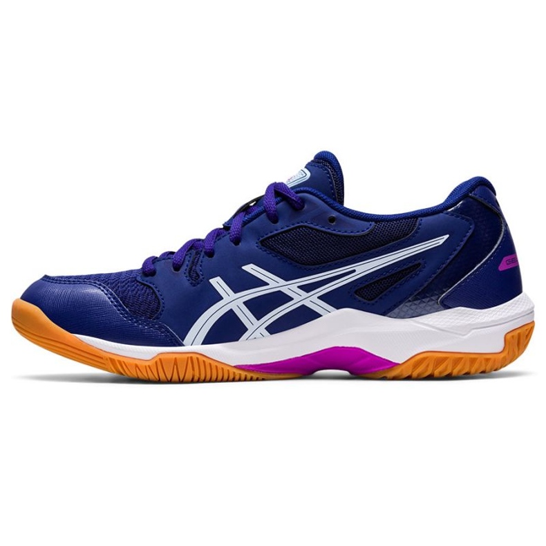 Sapatilhas de voleibol Asics Gel-Rocket 10 W 1072A056 405 azul marinho azuis e azul marinho