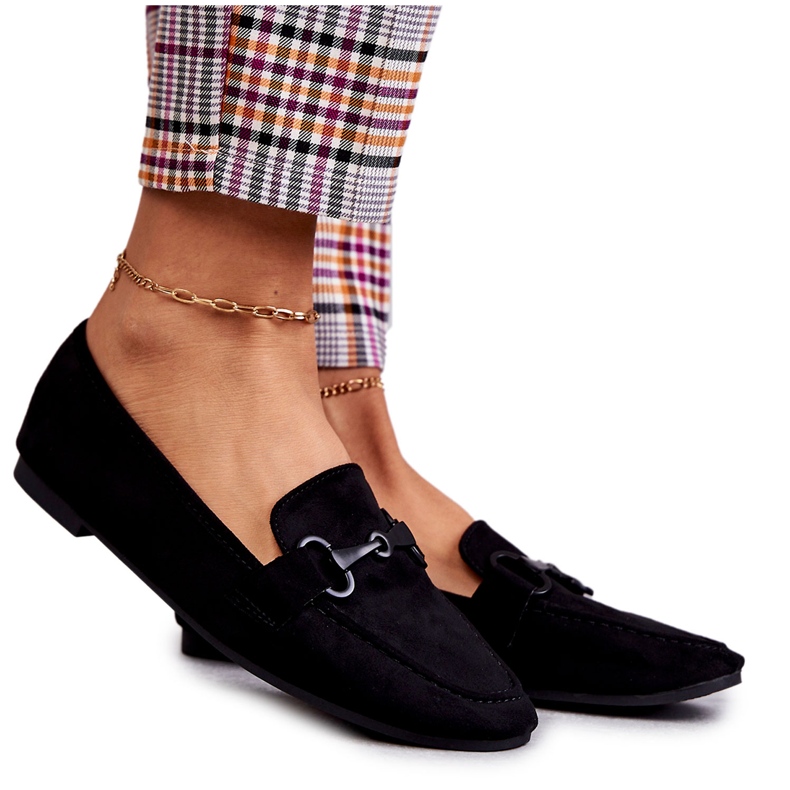 FB2 Mocassins clássicos de camurça pretos Roddie