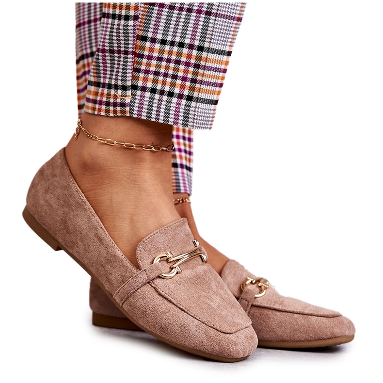 FB2 Mocassins clássicos de camurça bege escuro Roddie