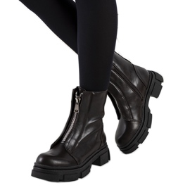 Botas castanhas com fecho decorativo Neal marrom