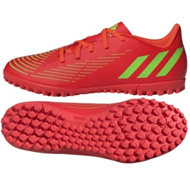Chuteira Adidas Predator Edge.4 Tf M GV8525 vermelho laranjas e tintos