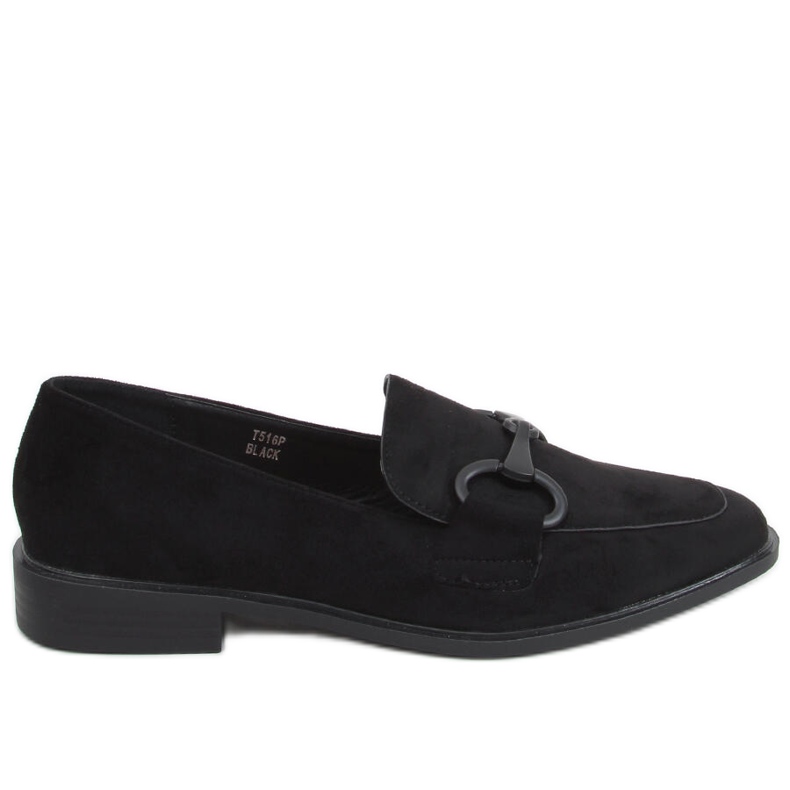 BM Mocassins femininos Isidora Black preto