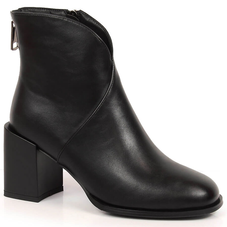 Botas femininas isoladas pretas em um poste decorativo, Filippo PAW374 preto