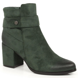 Botas quentes de camurça verde de mulher Laura La.Fi