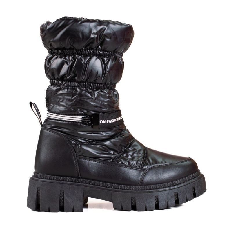 Botas de neve Shelovet de mulher pretas preto