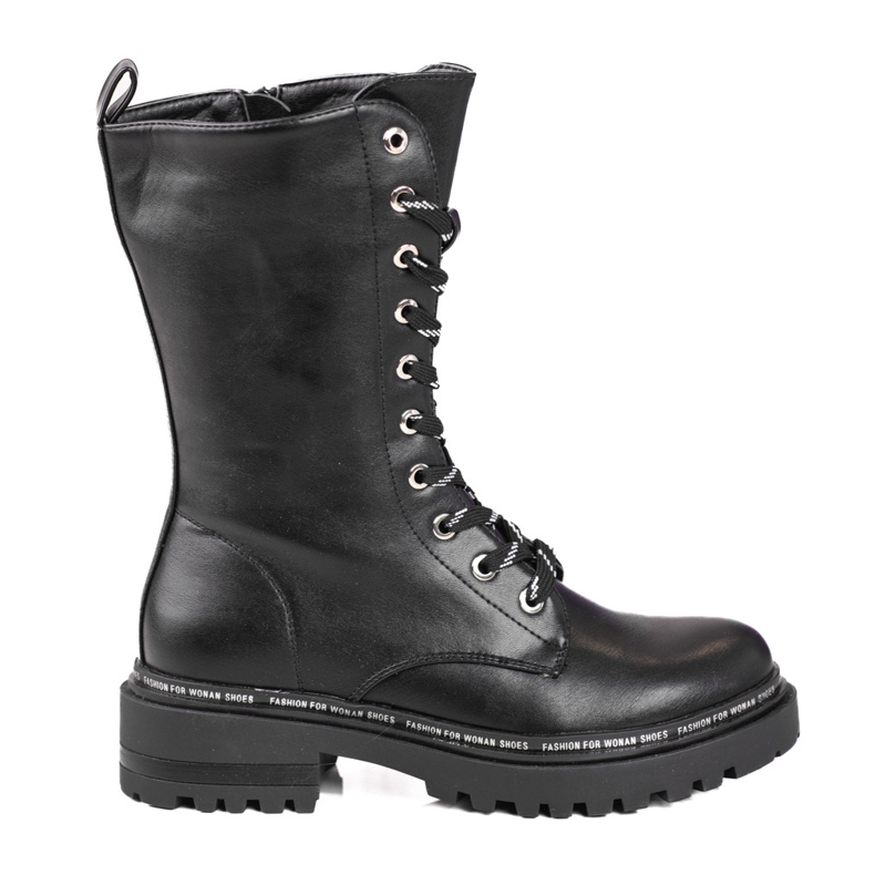 Bolsas femininas de cano alto Shelovet pretas preto