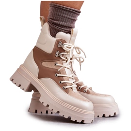 PS1 Botas Quentes Armadilhas Bege-Marrom Settimo castanho multicolorido