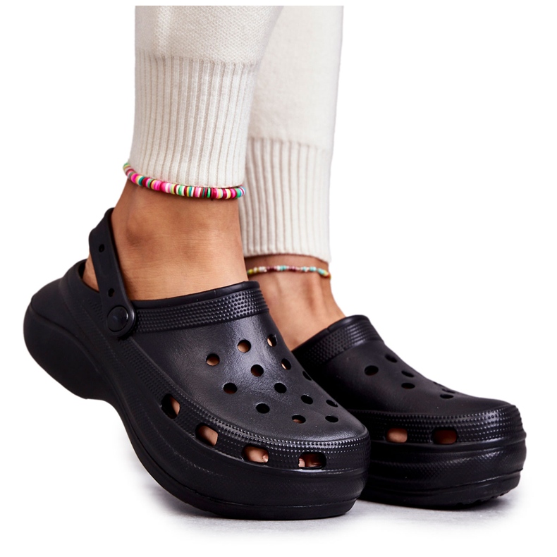 FS1 Chinelos femininos Crooks de espuma preta Coline preto