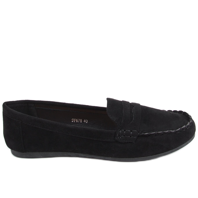 PA1 Mocassins femininos Brato Black preto