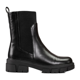 Botas pretas Vinceza para mulher com cano alto preto