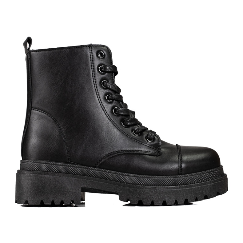 Botas femininas com amarração Shelovet pretas preto