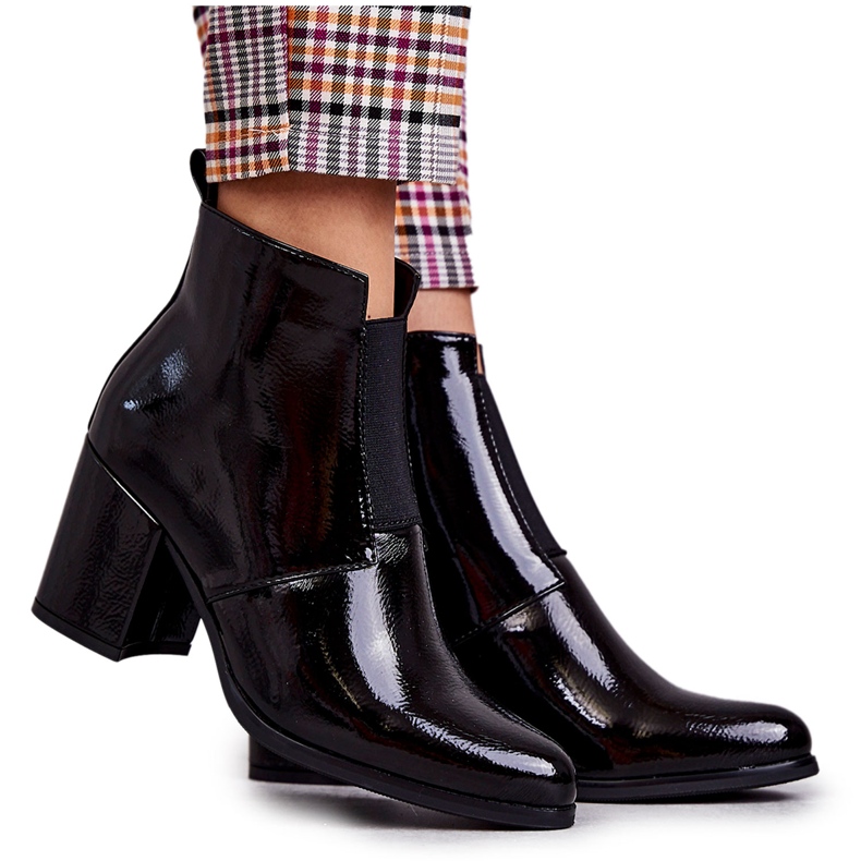 PL4 Botas Clássicas Lacadas La.Fi 260035B-LA Preto PL4 Botas Clássicas Lacadas La.Fi 260035B-LA Preto