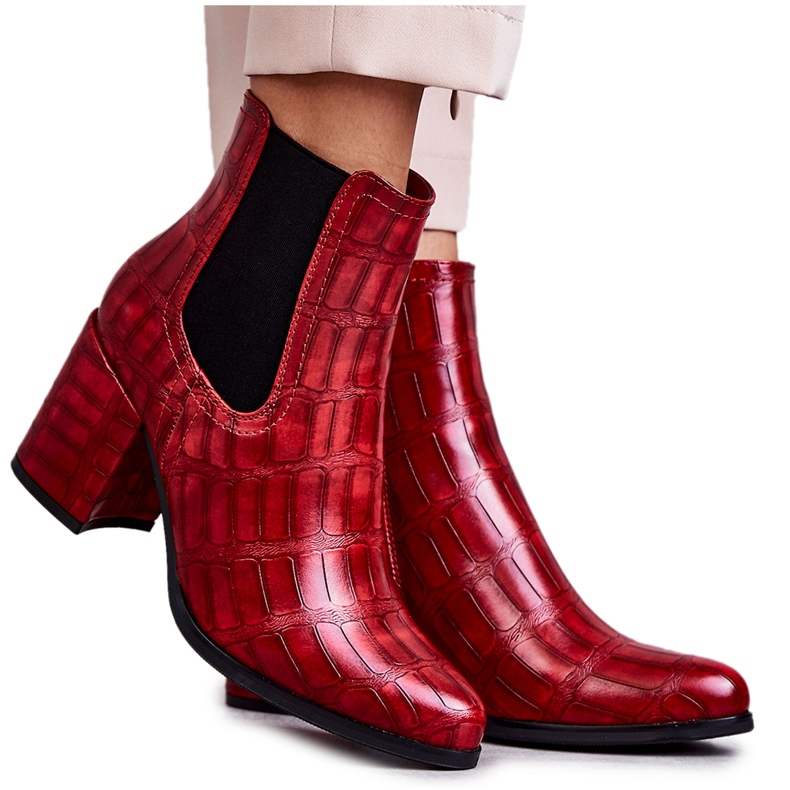 PL4 Botas Snake Eco-Couro La.Fi 260038R-XC Vermelho PL4 Botas Snake Eco-Couro La.Fi 260038R-XC Vermelho