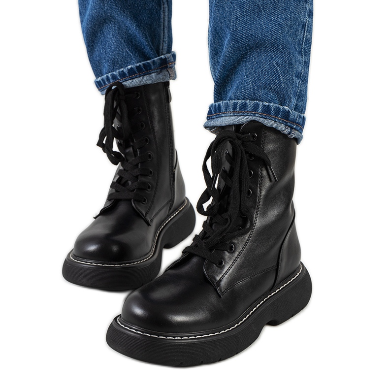 Botas pretas do tipo Myrefall preto Botas pretas do tipo Myrefall preto