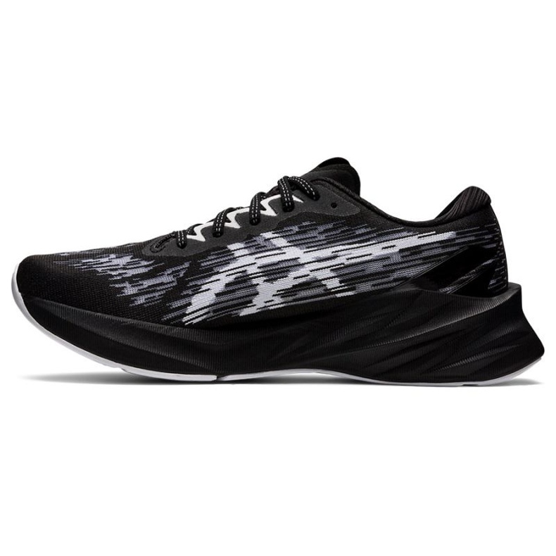 Tênis de corrida Asics Novablast 3M 1011B458 002 branco preto
