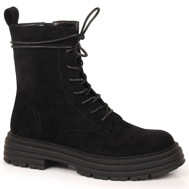 D&A Botas caçadoras de camurça preta OLI175B pretas preto
