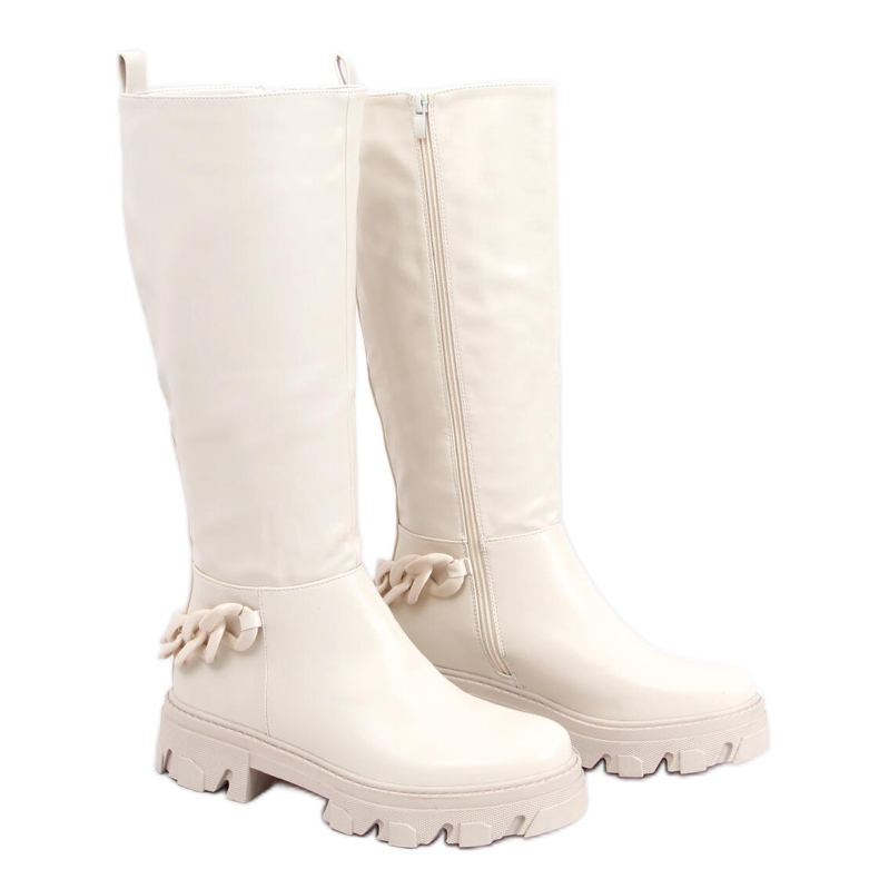 Botas de montar por Haylie Beige bege