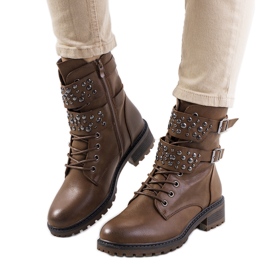 Botas de caminhada de mulher Menez castanhas marrom