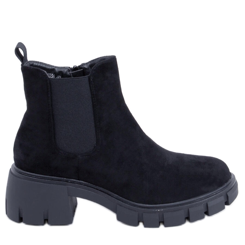Botas Chelsea femininas Aime Black preto