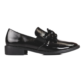Lords de camurça Shelovet feminino com enfeite preto Lords de camurça Shelovet feminino com enfeite preto