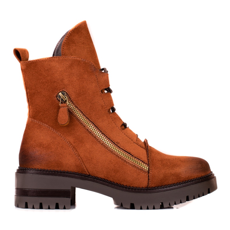 W. Potocki Bolsas femininas de camurça Potocki castanho